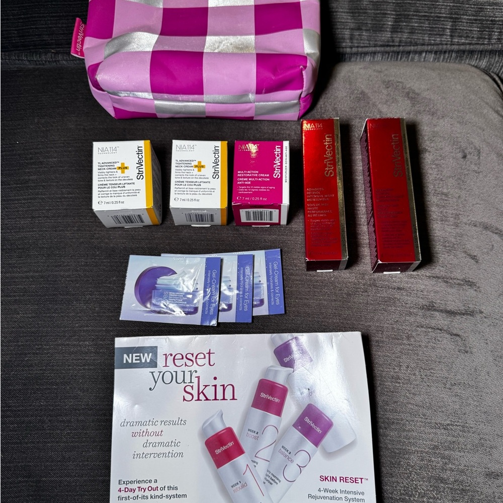 StriVectin Skin Reset Anti-Aging Set Retinol Hyaluronic Acid Face Neck Eyes